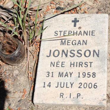 JONSSON Stephanie Megan nee HIRST 1958-2006