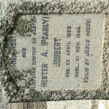 JOUBERT Hester A. 1929-1944