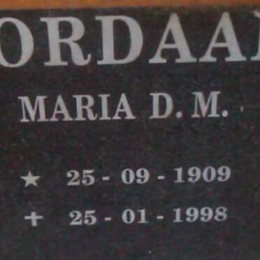 JORDAAN Maria D.M. 1909-1998