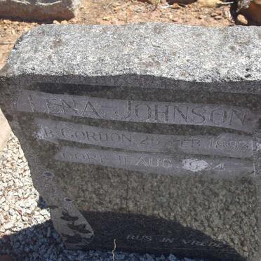 JOHNSON Lena nee GORDON 1893-1954