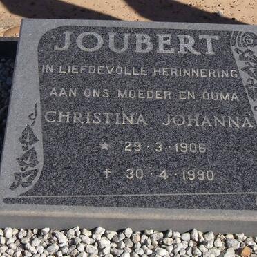 JOUBERT Christina Johanna 1906-1990