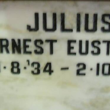 JULIUS Ernest Eustace 1934-1987