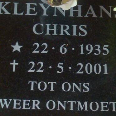KLEYNHANS Chris 1935-2001