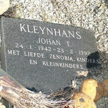KLEYNHANS Johan T. 1942-1992