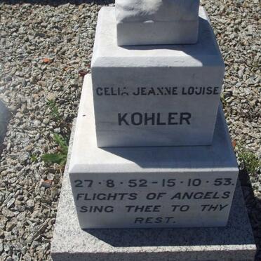 KOHLER Celia Jeanne Louisa 1952-1953