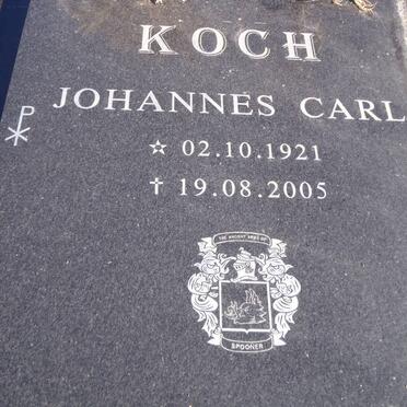 KOCH Johannes Carl 1921-2005