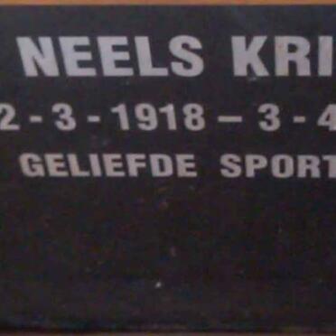 KRIGE Neels 1918-1994