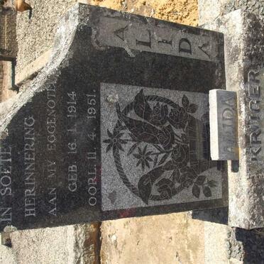 KRUGER Alida 1914-1951