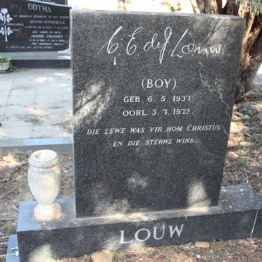 LOUW C.E. de J. 1937-1972