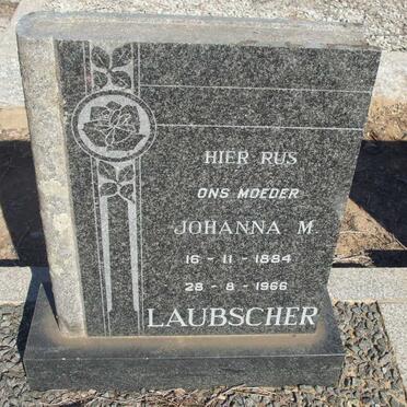LAUBSCHER Johanna M. 1884-1966