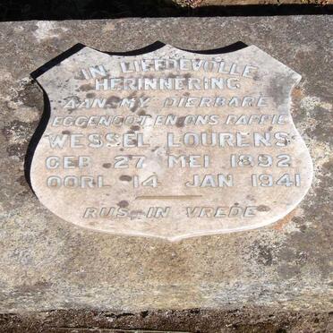 LOURENS Wessel 1892-1941