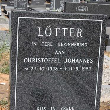 LOTTER Christoffel Johannes 1928-1982