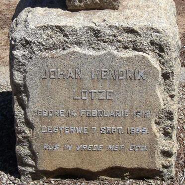 LOTZE Johan Hendrik 1912-1955