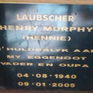 LAUBSCHER Henry Murphy 1940-2005