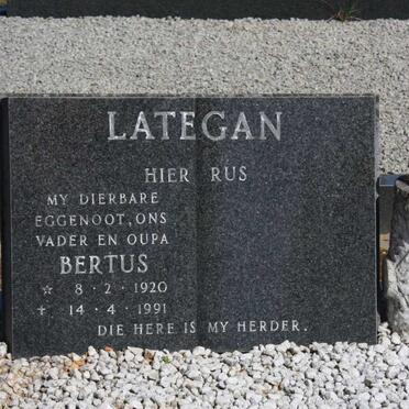 LATEGAN Bertus 1920-1991