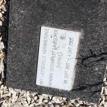 LAUBSCHER Hendrik Ostenwaldt 1937-2001