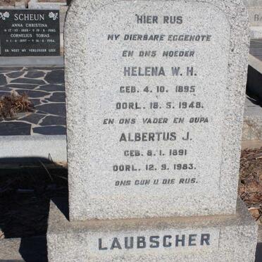 LAUBSCHER Albertus J. 1891-1983 & Helena W.H. 1895-1948