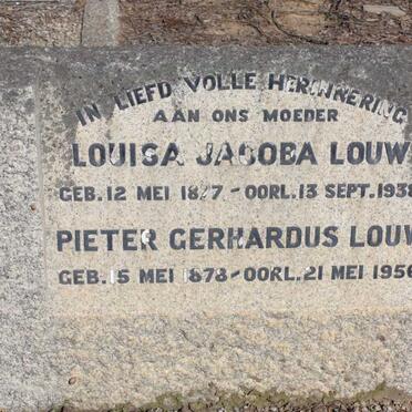 LOUW Pieter Gerhardus 1878-1956 & Louisa Jacoba 1877-1938