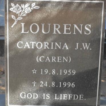 LOURENS Catorina J.W. 1959-1996