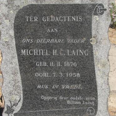 LAING Michiel H.C. 1876-1958