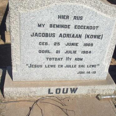 LOUW Jacobus Adriaan 1909-1984