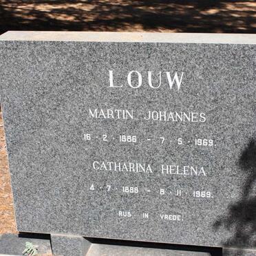 LOUW Martin Johannes 1886-1969 & Catharina Helena 1888-1969