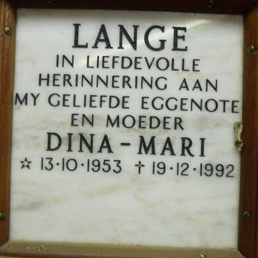 LANGE Dina-Mari 1953-1992
