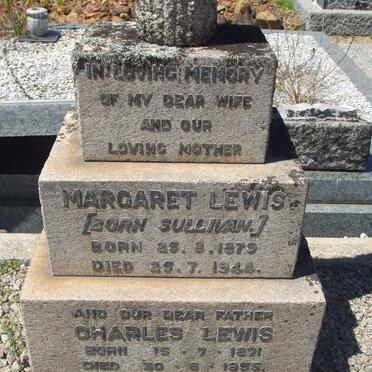 LEWIS Charles 1871-1955 & Margaret SULLIVAN 1879-1944