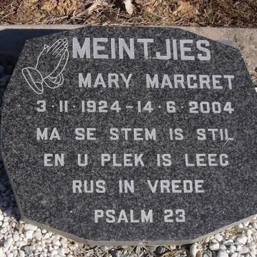 MEINTJIES Mary Margret 1924-2004