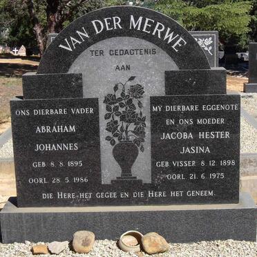 MERWE Abraham Johannes 1895-1986 & Jacoba Hester Jasina VISSER 1898-1975