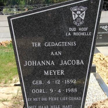 MEYER Johanna Jacoba 1892-1988