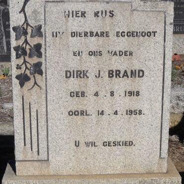 MEISSENHEIMER Dirk J. Brand 1918-1958