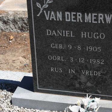 MERWE Daniel Hugo, van der 1905-1982