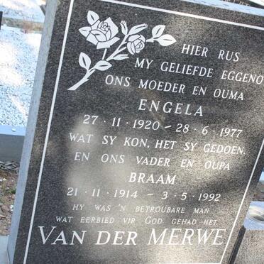 MERWE Braam, van der 1914-1992 & Engela 1920-1977