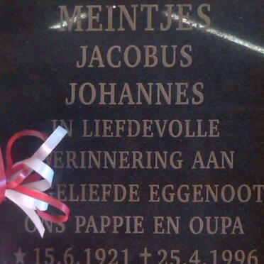 MEINTJES Jacobus Johannes 1921-1996