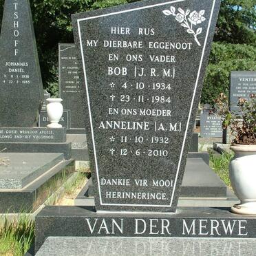 MERWE J.R.M., van der 1934-1984 & A.M. 1932-2010
