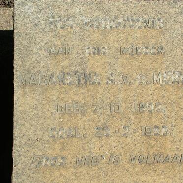 MERWE Magaretha S., V.D. ?-?