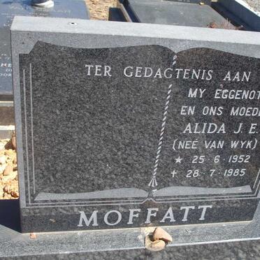 MOFFATT Alida J.E. VAN WYK 1952-1985