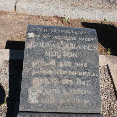 MOUTON Nicolaas Johannes 1868-1947