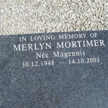 MORTIMER Merlyn nee MAGENNIS 1948-2003