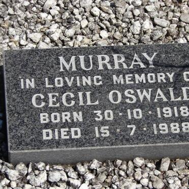 MURRAY Cecil Oswald 1918-1988