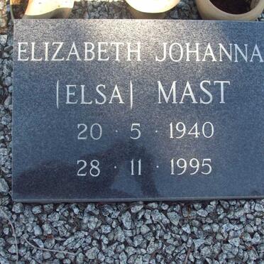 MAST Elizabeth Johanna 1940-1995