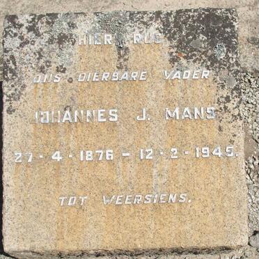 MANS Johannes J. 1876-1945