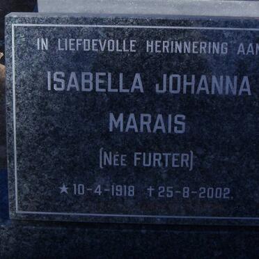MARAIS Isabella Johanna nee FURTER 1918-2002