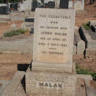 MALAN Jerrie 1911-1942