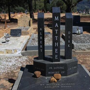 MATTHEE Albert Dirk 1926-1986