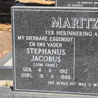 MARITZ Stephanus Jacobus 1912-1986