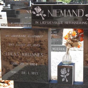 NIEMAND Lucas Johannes 1924-1977