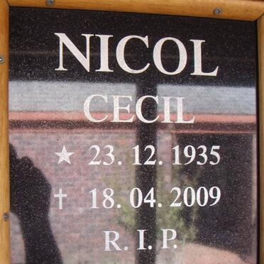 NICOL Cecil 1935-2009