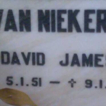 NIEKERK David James, van 1951-1994